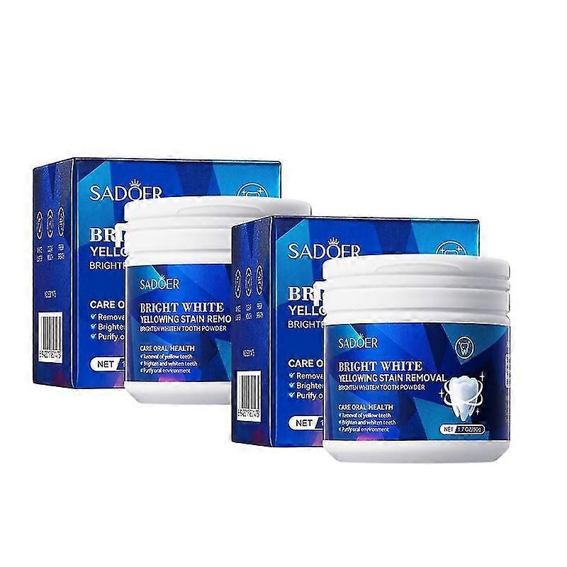 2pcs Teeth Whitening Powder Tooth Stains Remove Tooth Cleaning