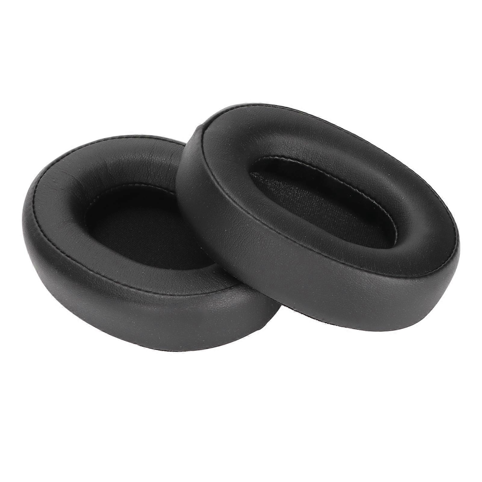 Headphone Ear Pads Noise Insulating Memory Foam Soft Protein Leather Replacement Headset Ear Cushions for ATH SR50 Black