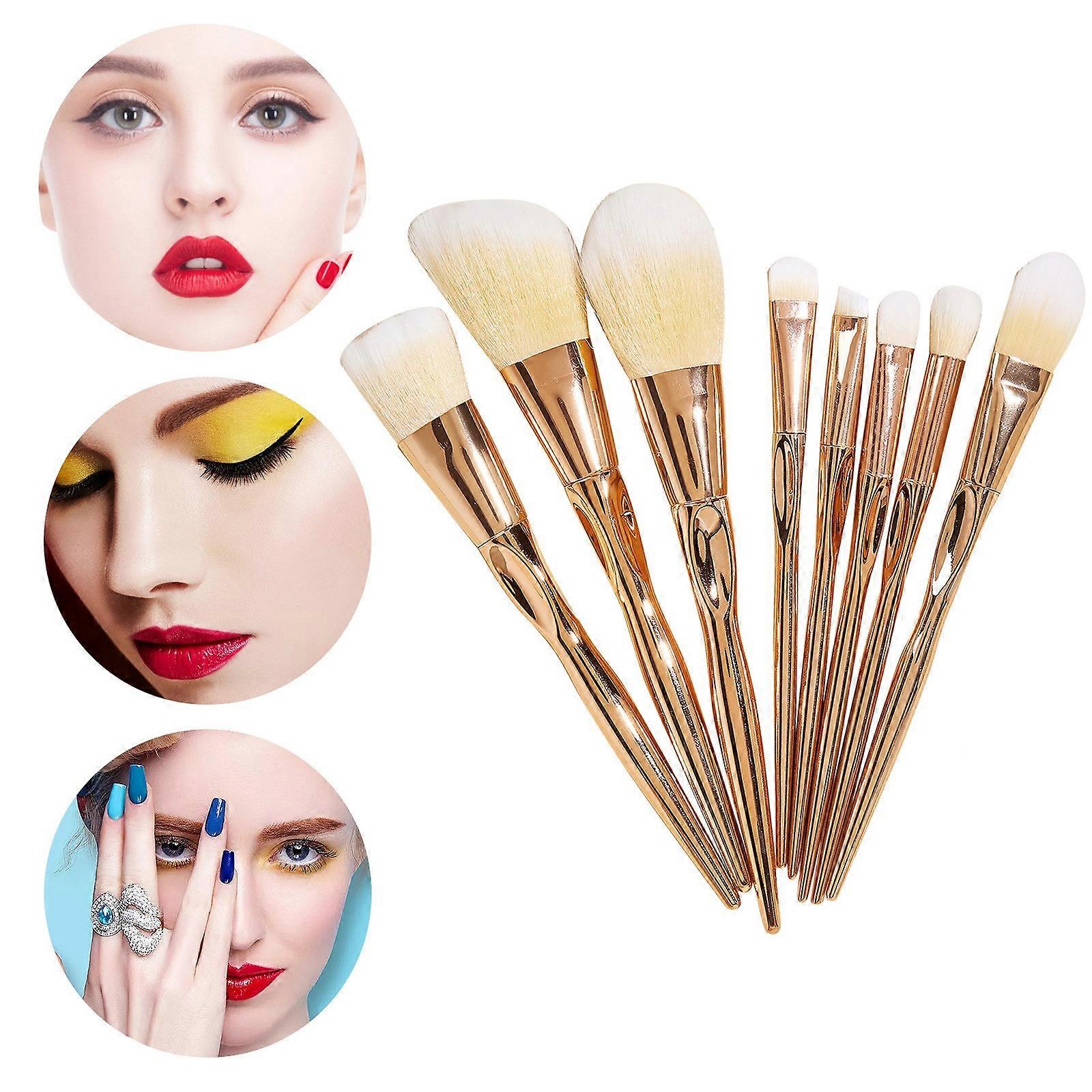 Make Up Eyebrow Eyeliner Blush Cosmetic Concealer Brushes 8PCS
