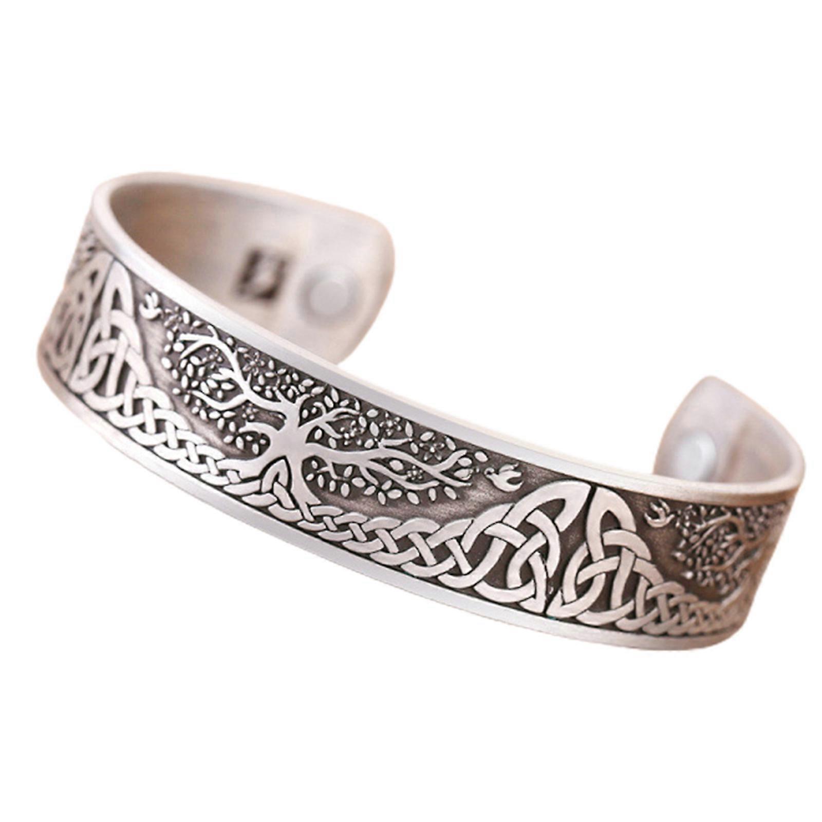 Strong Magnets Bracelet Tree of Life Adjustable Bangle for Effective Joint Pain
