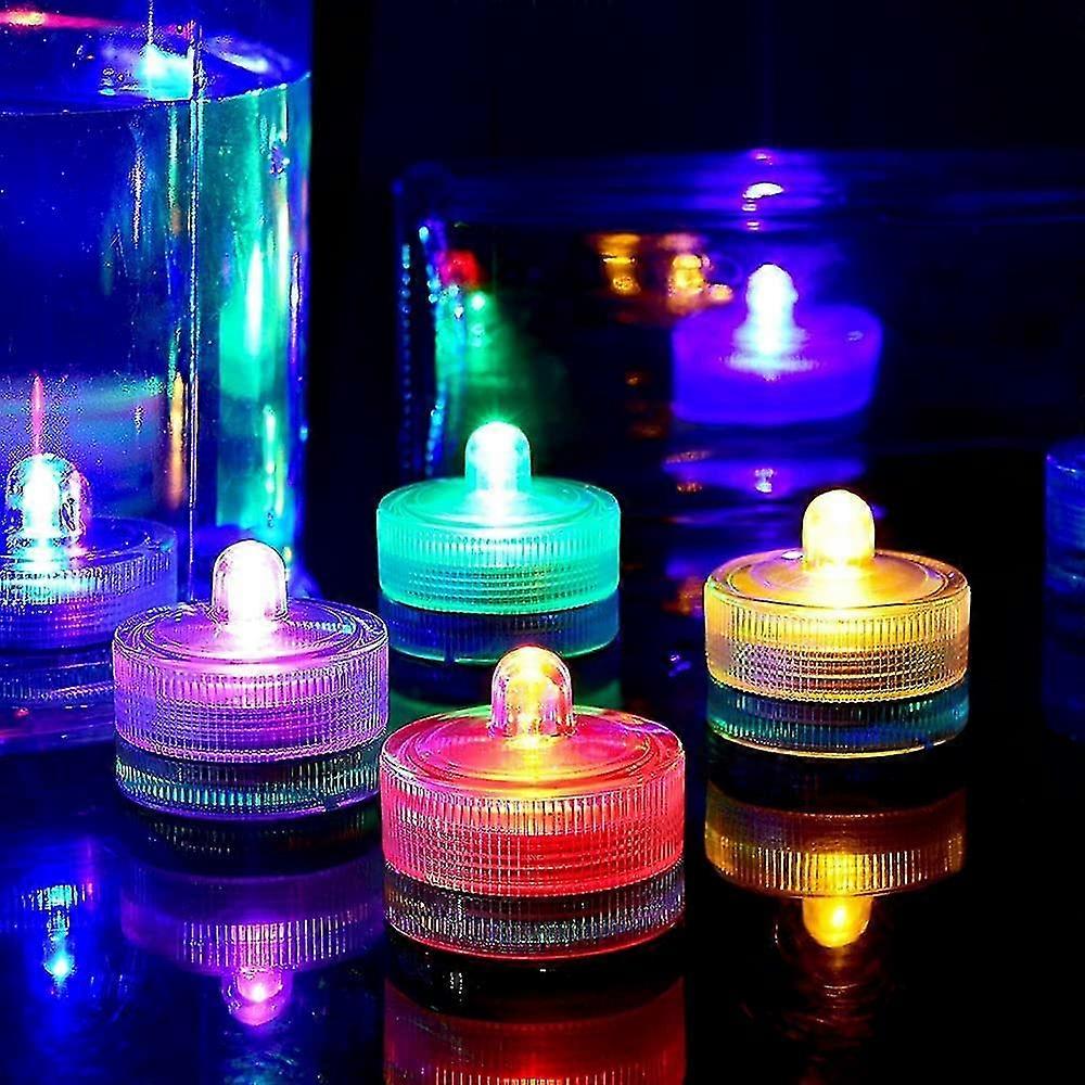 24db vízálló kerek mini Led tea lámpák víz alatti lámpák
