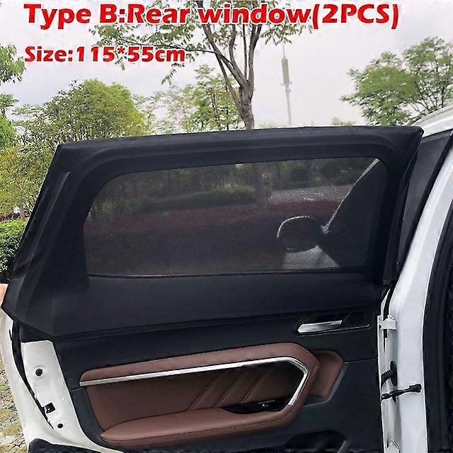 2pcs/set Car Styling Accessories Sun Shade Auto UV Protect Curtain Side Vehicle Window Parts Window Sunshade Anti Mosqutio Voyeur MeshVehicle Window