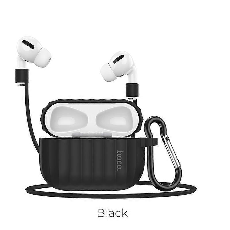 HOCO Earphone Case for Apple Airpods pro Soft silicone Cover colorful Ultra Thin Protector for Air pods pro Case Anti-lost rope