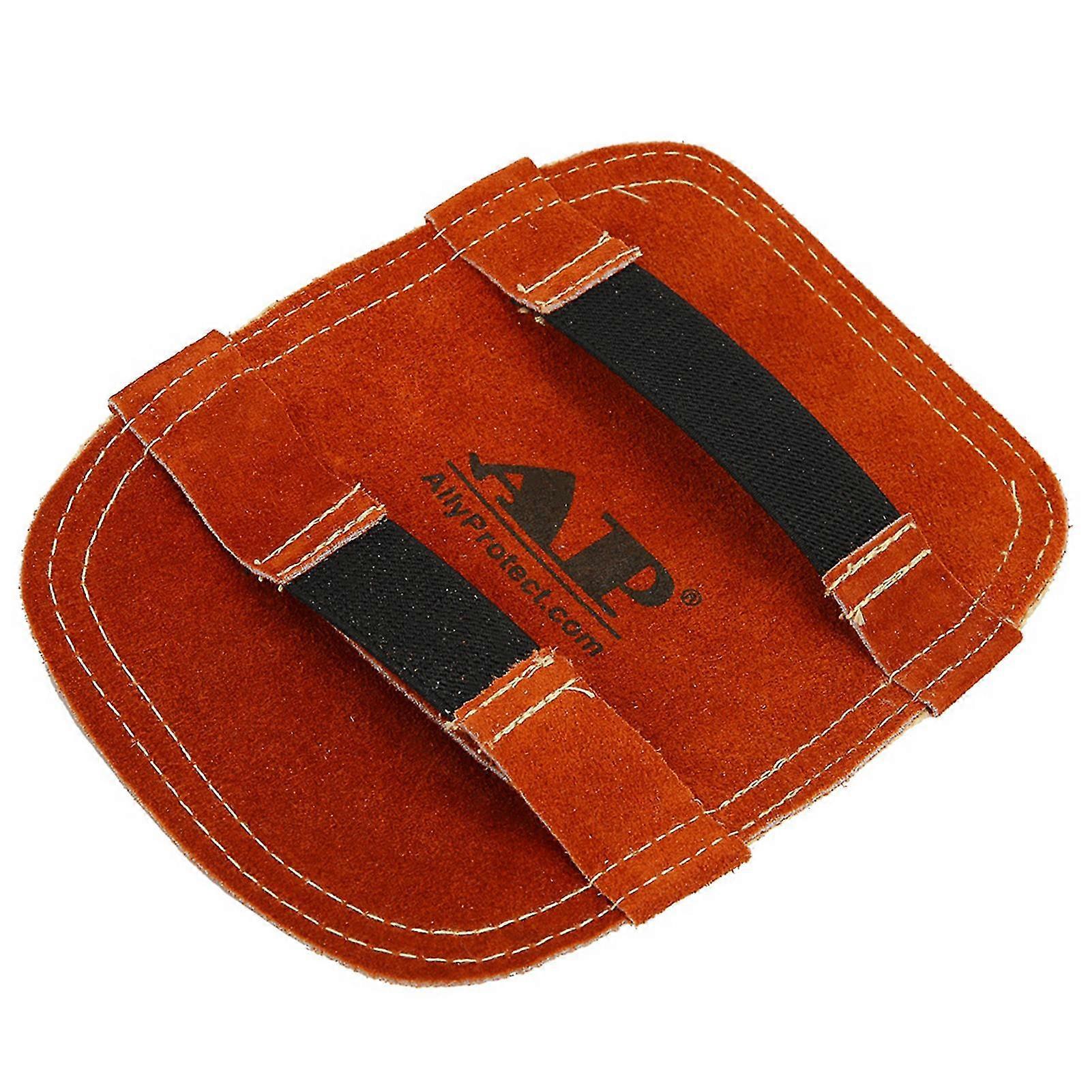 Heat Shield Split Cowhide Leather Aluminized Back Welding Hand Pad