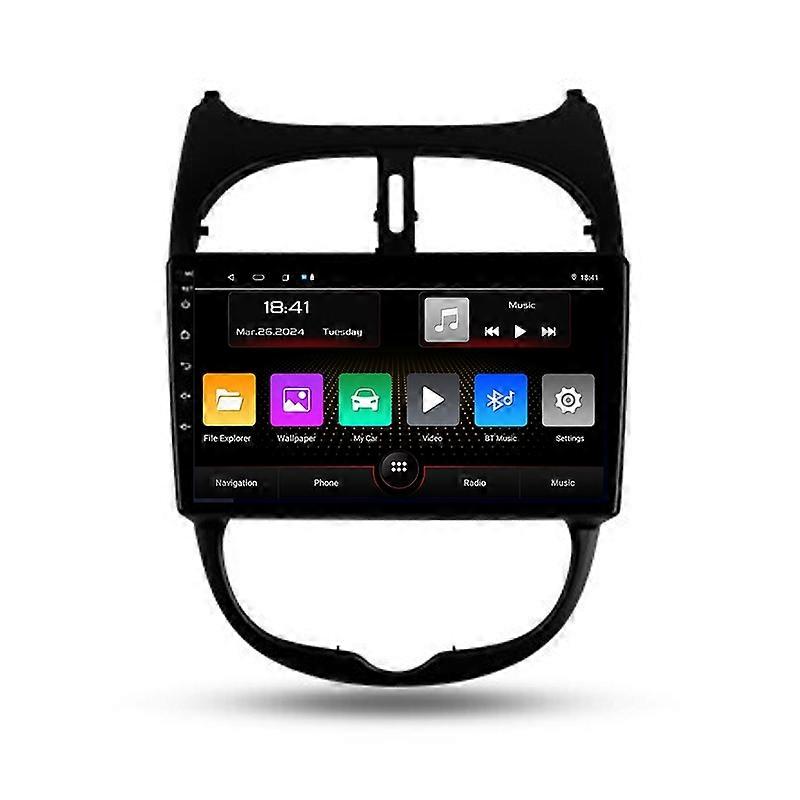 Android Car Multimedia Radio For Peugeot 206 1998 - 2012 Navigation GPS Video Stereo