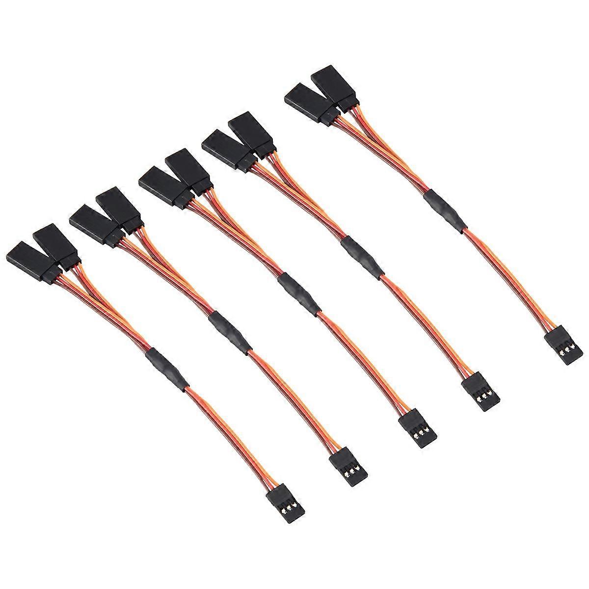 5Pcs 150mm Y Type Extended Line Extension Lead Wire Cable For Futaba Jr Y Harness Servo Lead Extens