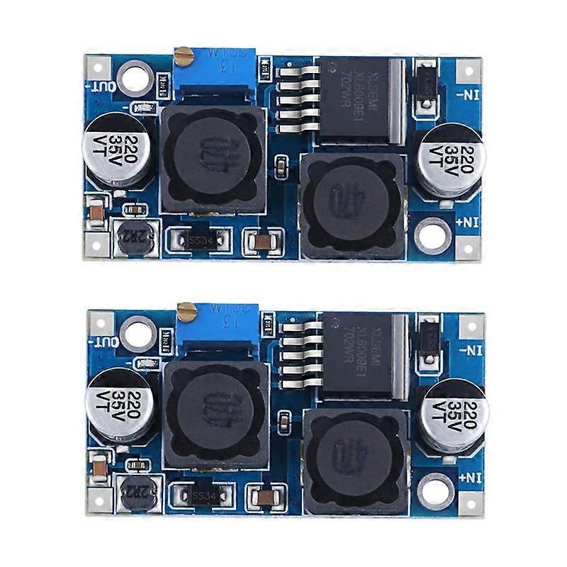 2Pcs Adjustable DC-DC Boost Converter Automatic Wide Voltage Regulator XL6009 Voltage Module