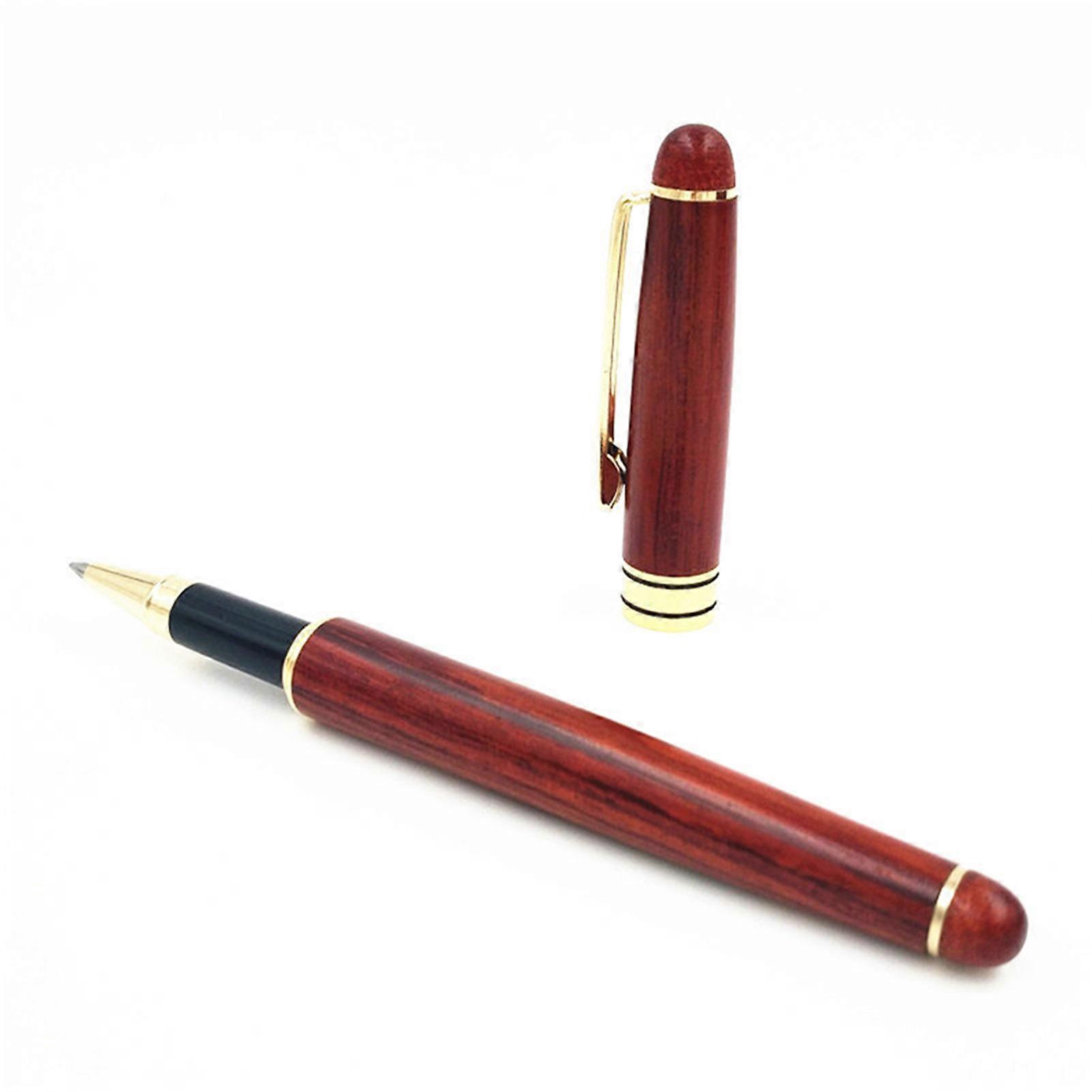 Ambitions Pearwood Ballpoint Pen Easy Carrying Smoothly Ink Pens for Office/School/Home