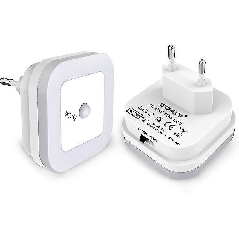 Light Sensor Dimmable Led Night Light Set Of 2 Night Light Socket Brightness Continuously Adjustable 3 Modes (Auto/On/Off) Direction Light Nursery Hal