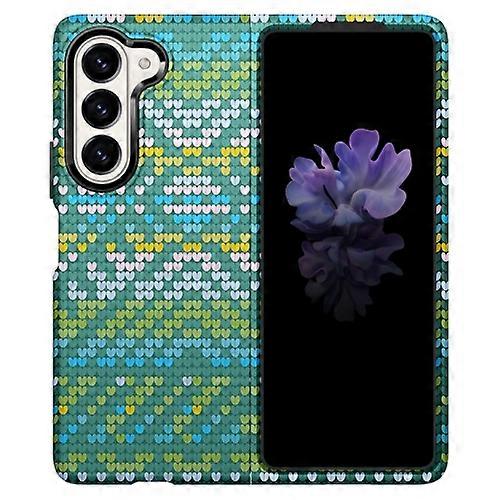 For Samsung Galaxy Z Fold5 Textile Texture Matte Ultra-thin Folding Phone Case