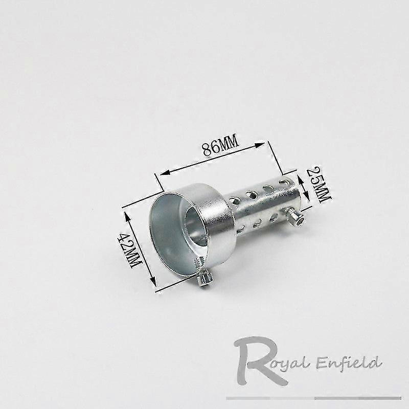 Silenziatore Per Moto Universale Argento Con DB Killer - Diametri 35/42/45mm, Inserti Marmitta Rimovibile