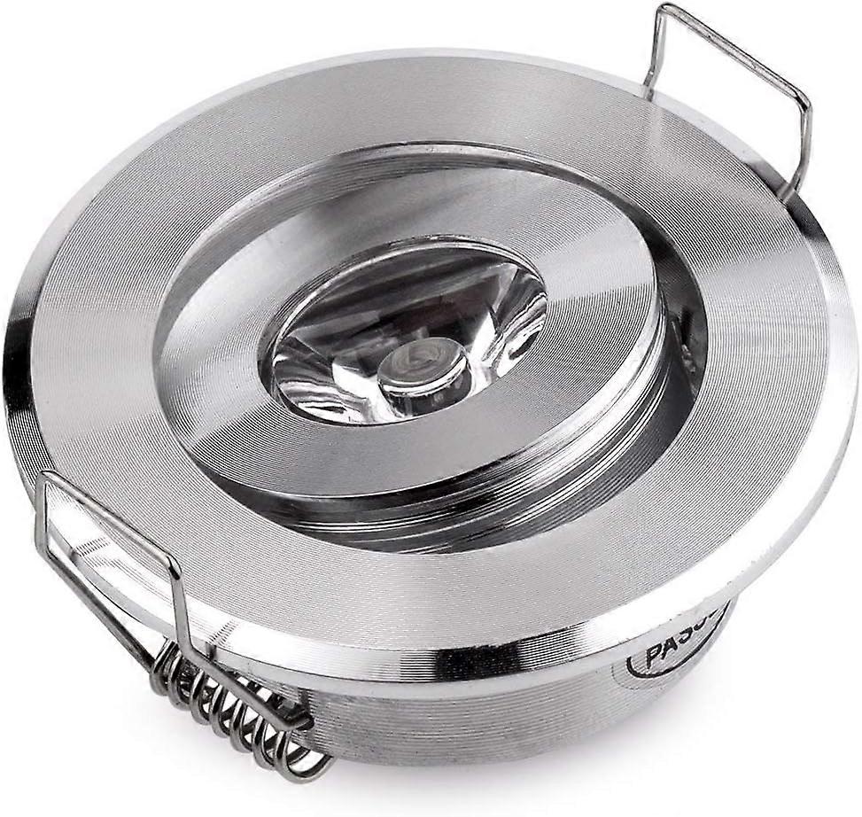 Pack of 10 Mini Ceiling Spotlight LED Recessed led spot lighting 1*3W Color Chrome 3W Cold White 6000K + Driver,2024 Ping