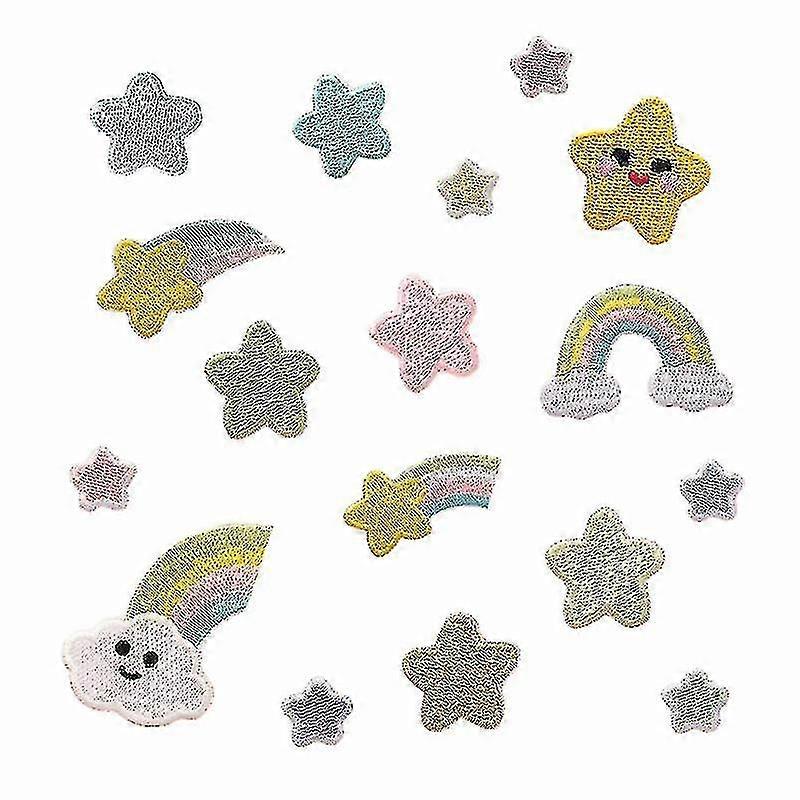 Embroidered Cartoon Rainbow Cloth Paste Children's Clothing Accessories Accessories Patch