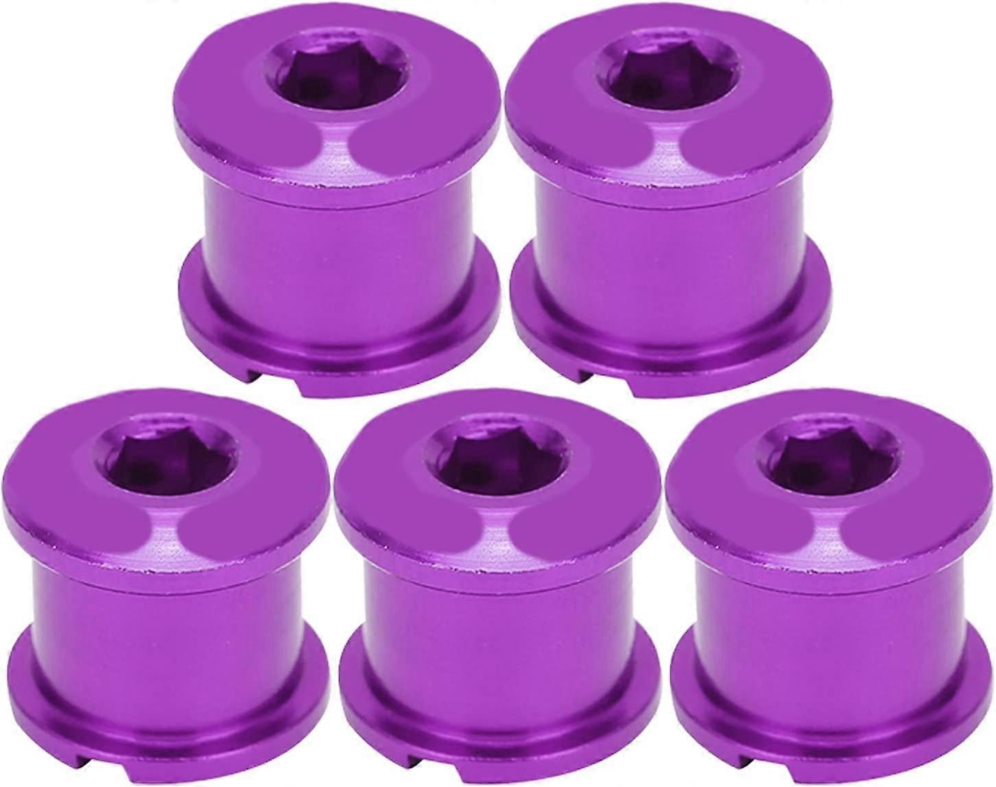 RiToEasysports 5pcs Bike Double Disc Chainwheel Screws Aluminum Alloy  Double Chainring Crankset Bolt for MTB Mountain Bike Road Bicycle