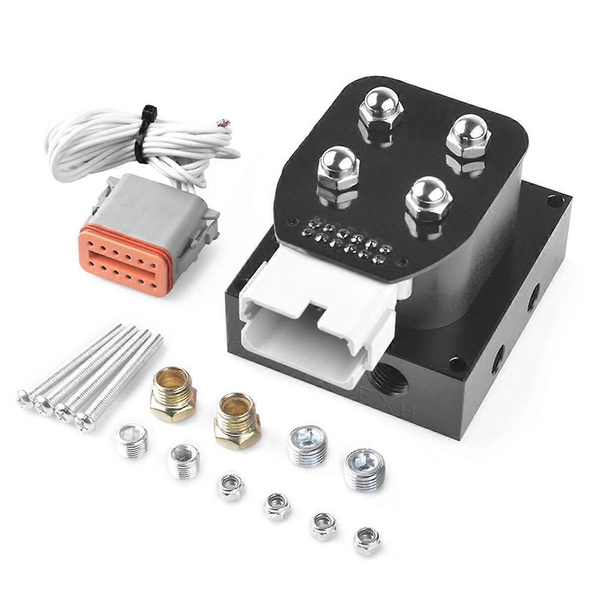 12V Solenoid Valve Air Ride Suspension Manifold Valve 0-200psi Pneumatic for Auto Fast Control
