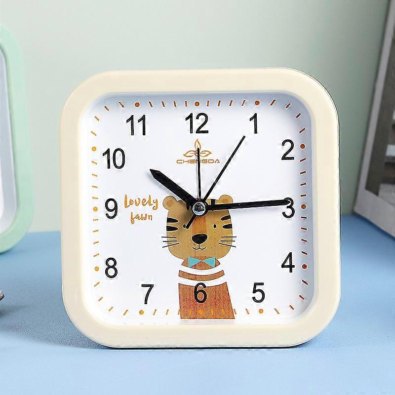 Silent Analog Alarm Clock Non Ticking, Gentle Wake, Beep Sounds