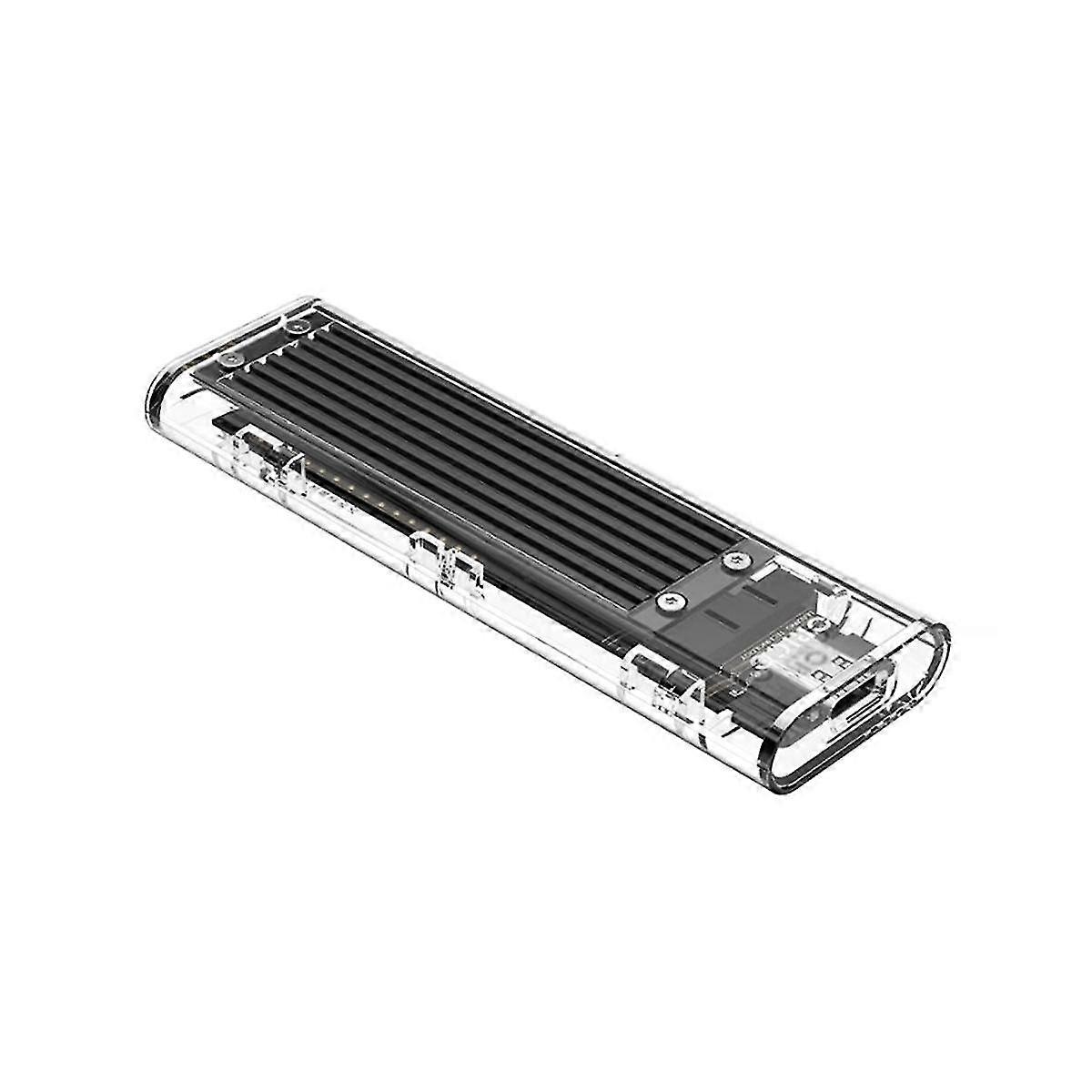 Portable HDD Mobile Hard Disk Shell SSD Transparent Hard Disk Case USB 3.1 Hard Drive Enclosure M2