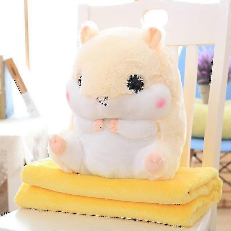 Drăguț Plush Hamster umplute jucării de animale cu Blanket_z