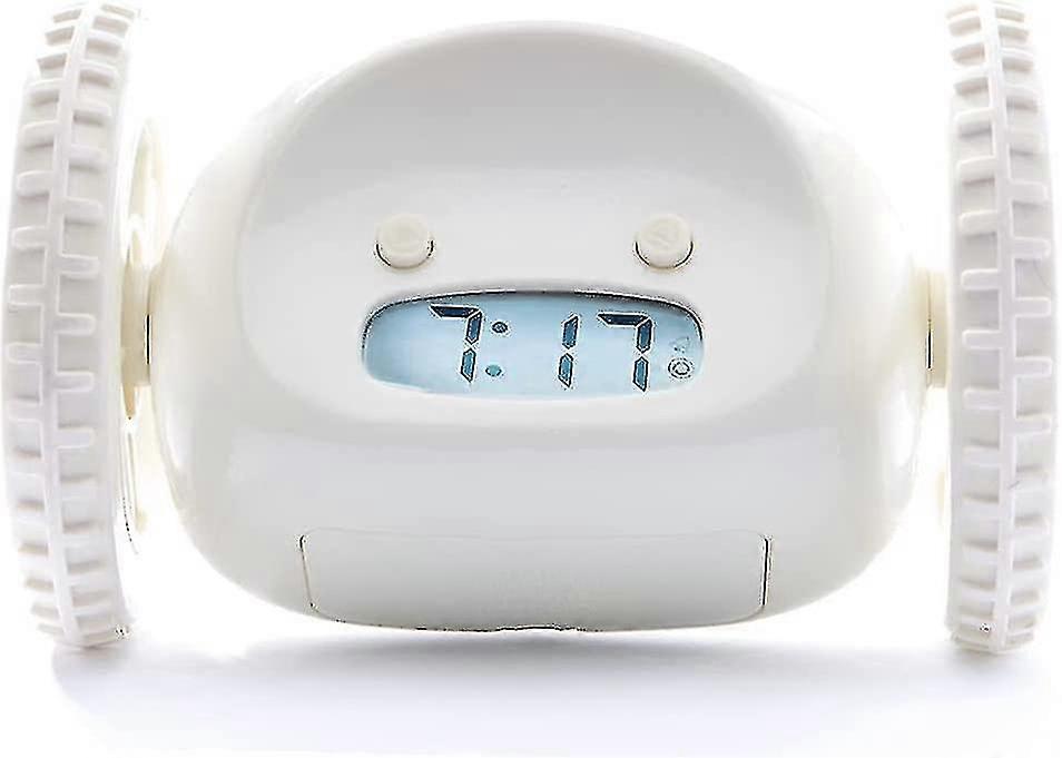 alarm clock on wheels extra loud for heavy sleeper(black)