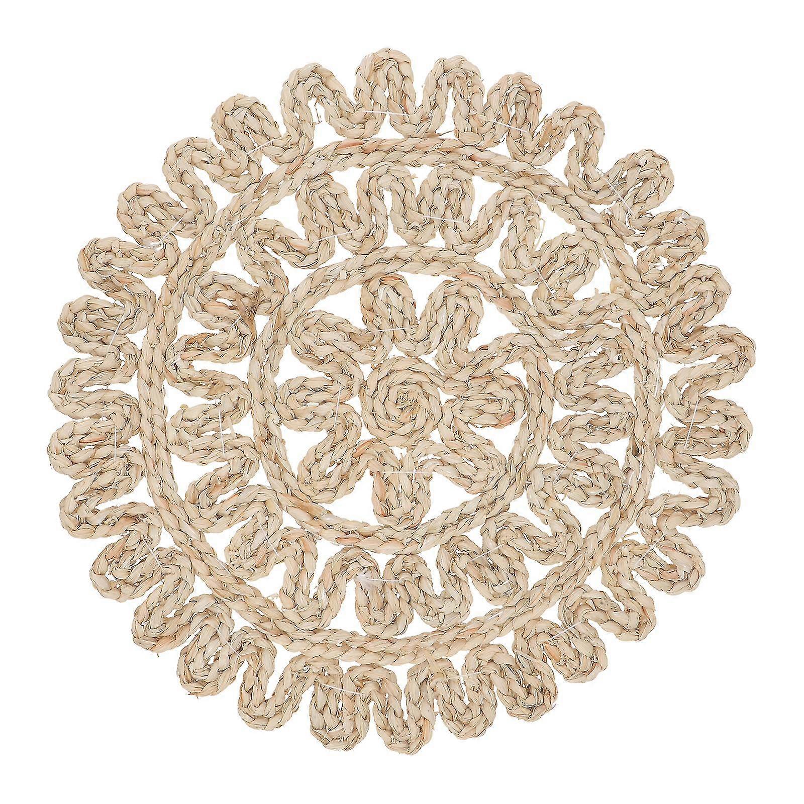 1pc Household Cup Pad Grass Weaving Placemat Handmade Coaster Table Mat