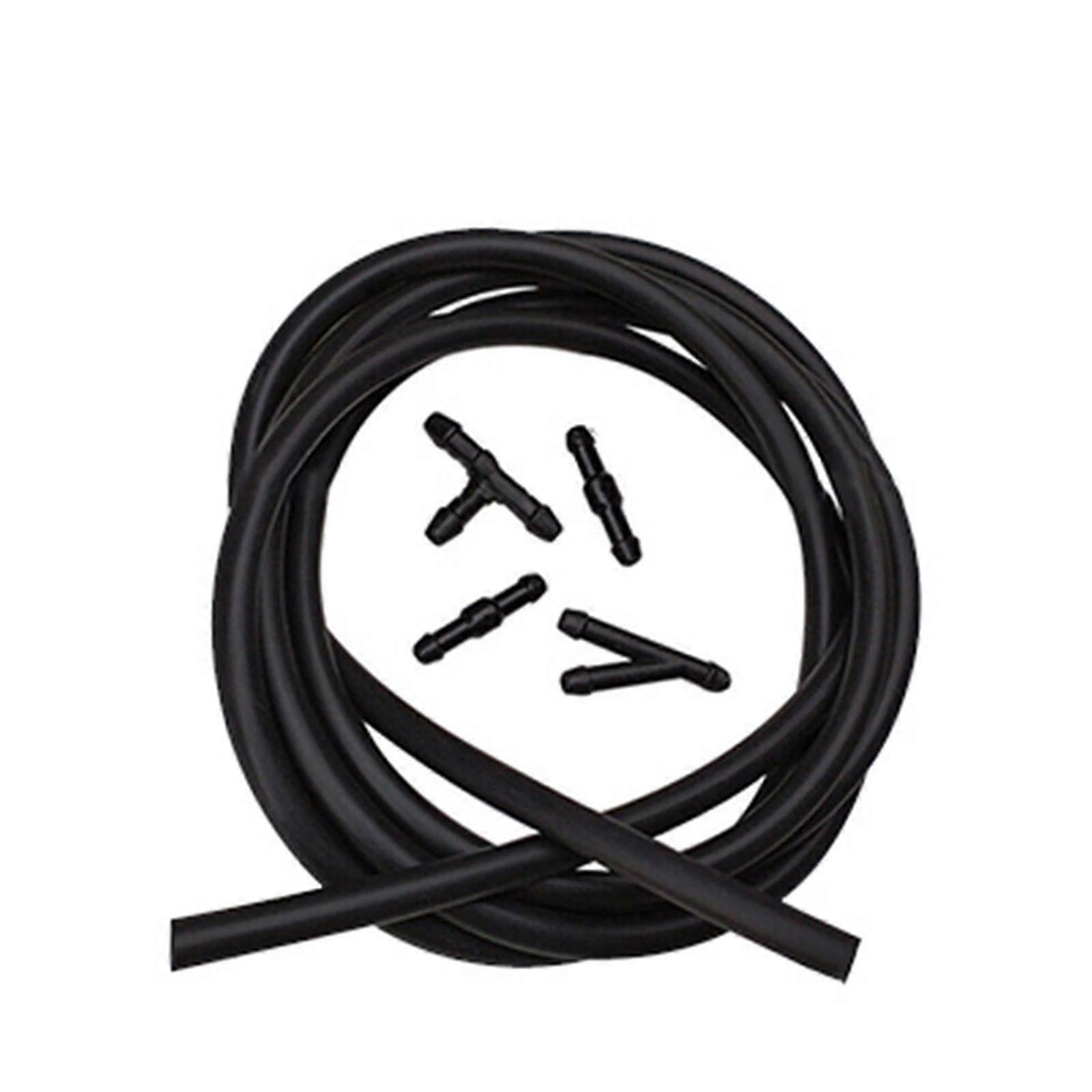 5-Piece Windshield Hose, Wiper Nozzle, Mist Washer Hose With Nozzle Kit