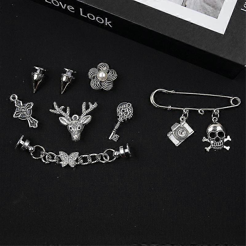1 set Croc Ayakkabı Charms Çıkarılabilir Diy Punk Ayakkabı Çiçek Ayakkabı Dekorasyon Aksesuarları
