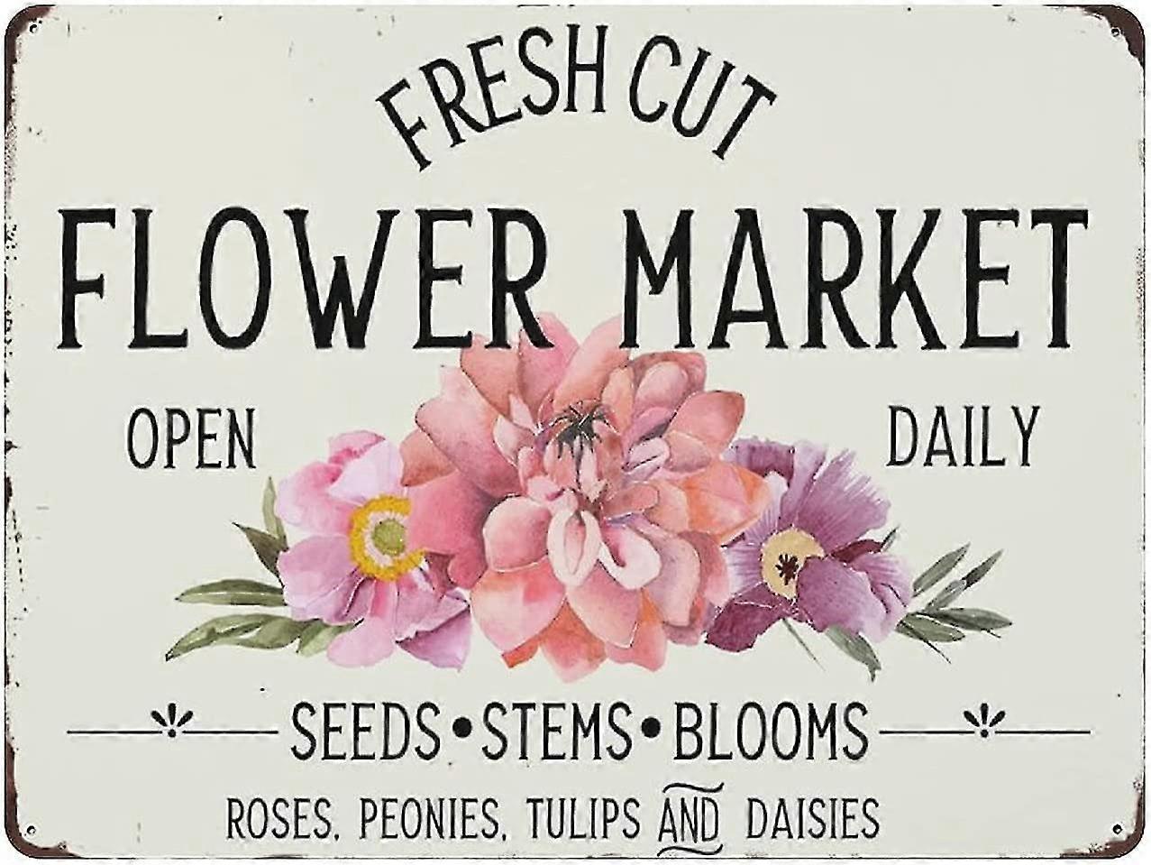 Placa de Metal para Café da Manhã Presunto, Ovos e Torradas Vintage Lata Poster Placa de Metal 8x12 Polegadas OU 12x16 Polegadas Mo