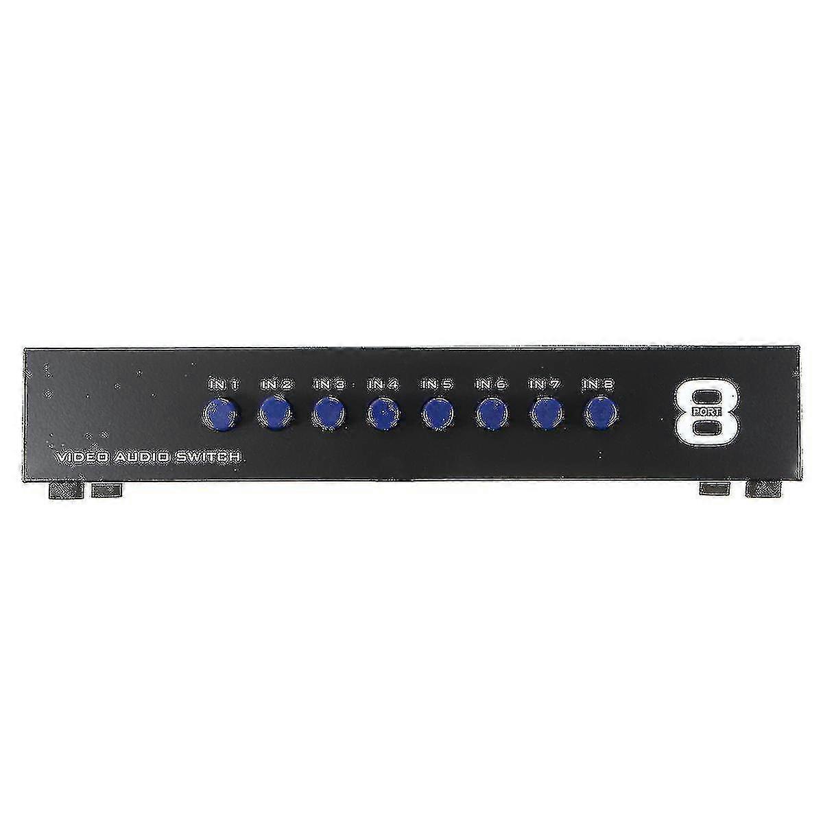 8 I 1 Ut Splitter Kompositt 3rca Av Video Audio Switch Switcher Box Selector