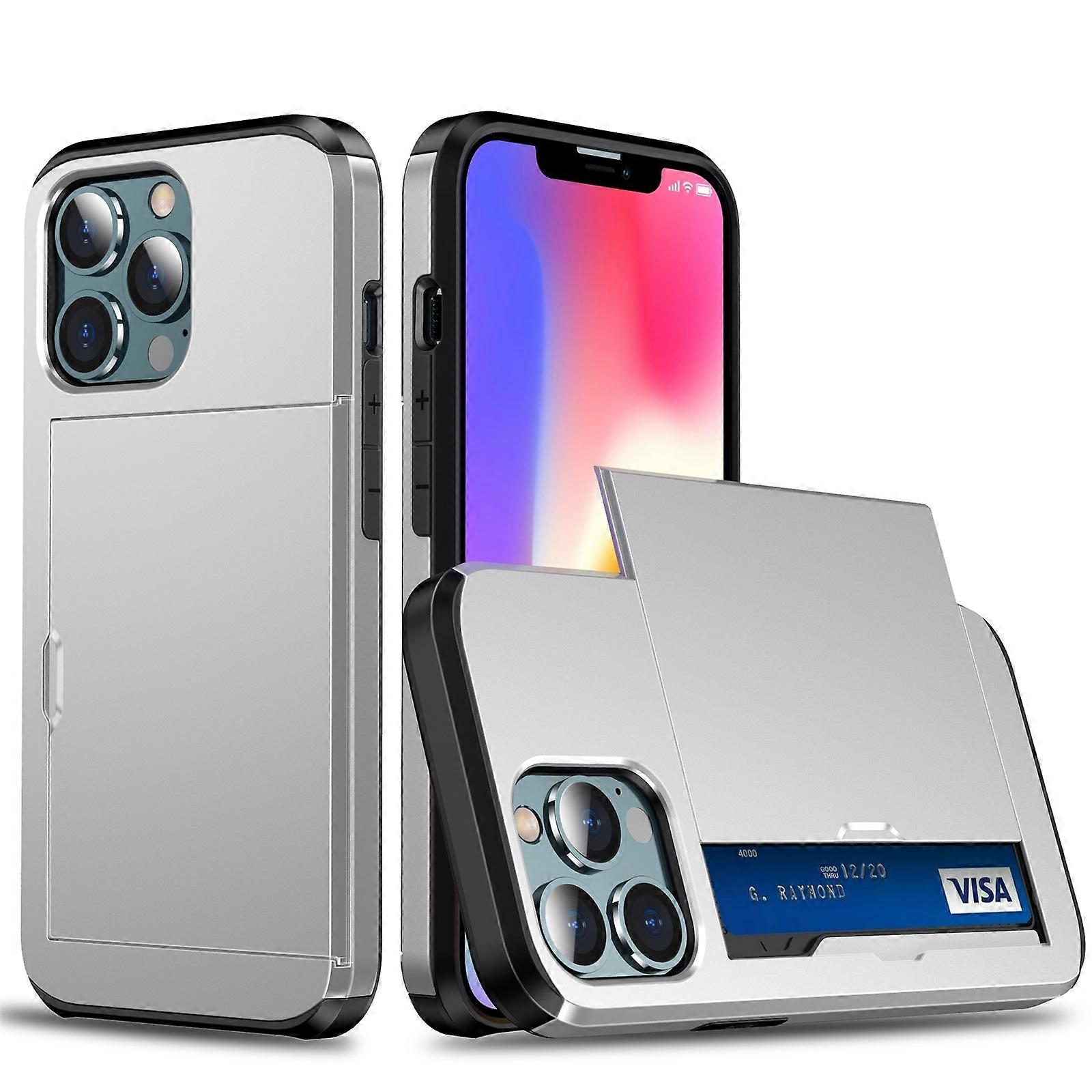 Shockproof Armor Card Slot Case For iPhone 13 Pro Max