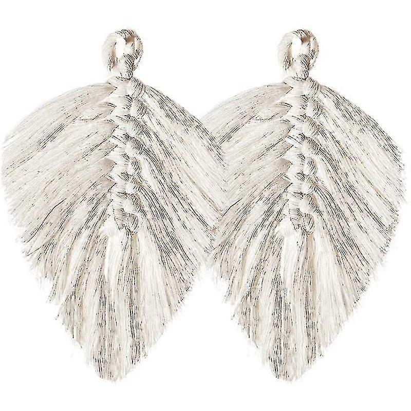 2pcs Macrame Coasters Cotton Placemats Braided Table Mats Macrame Wall Hanging