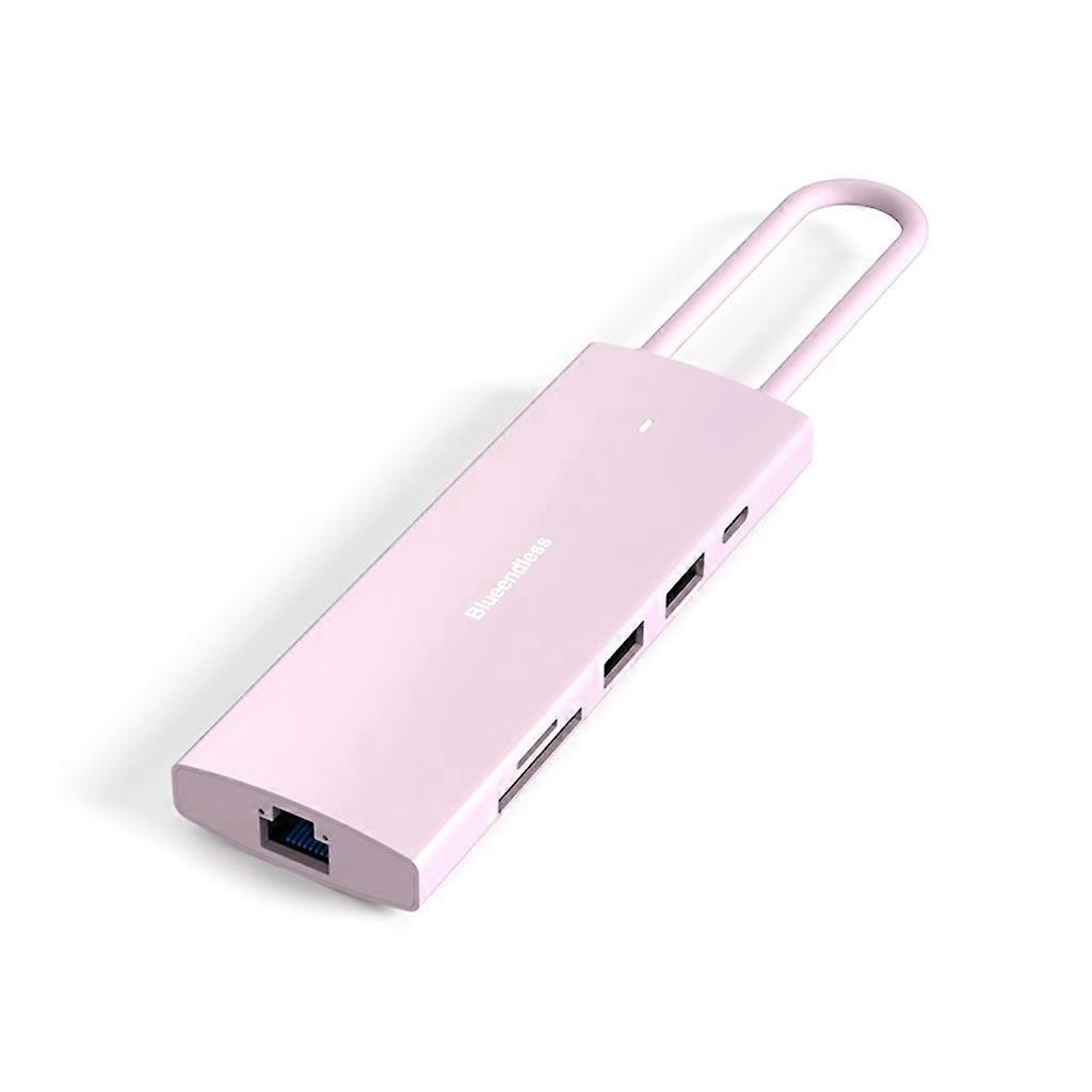 High Speed USB Hub Adapter Multi Type-C HDMI+ PD Converter Expansion 9 Port