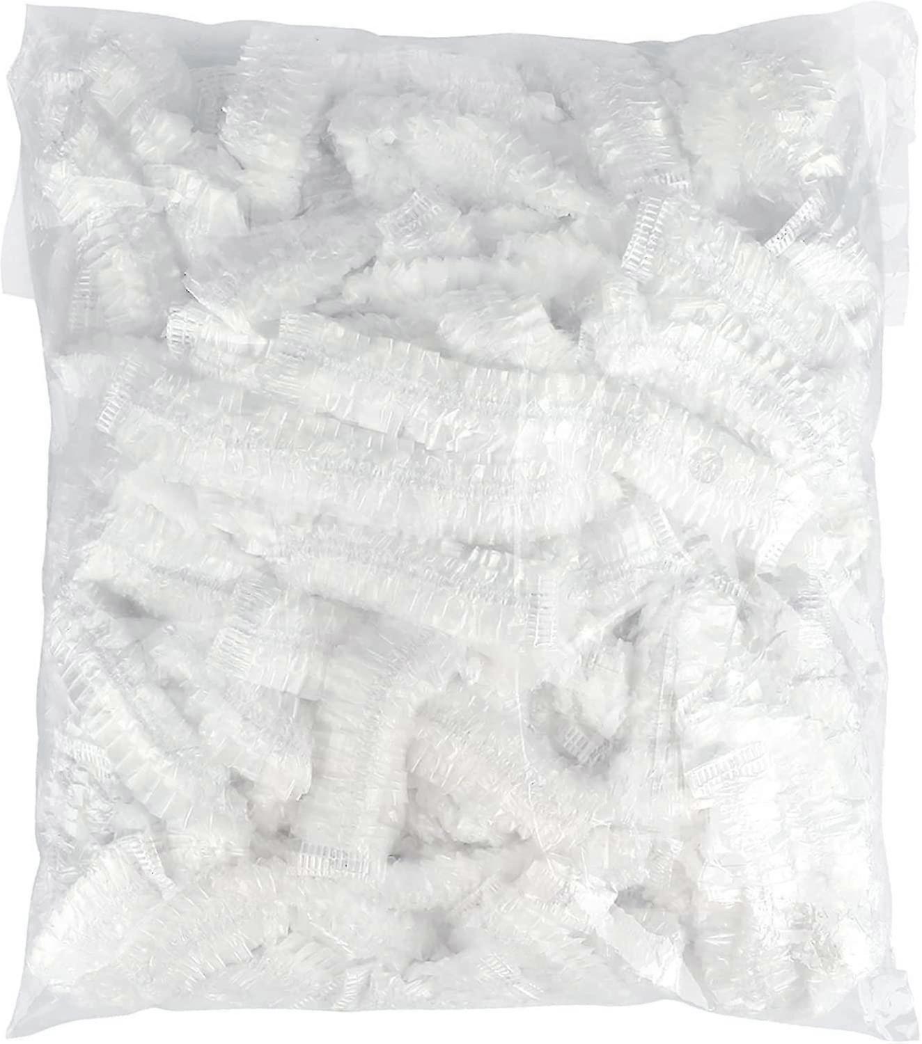 100PCS Disposable Shower Caps, Plastic Elastic Bath Cap for Home Use, Hotel, Spa, and Hair Salon