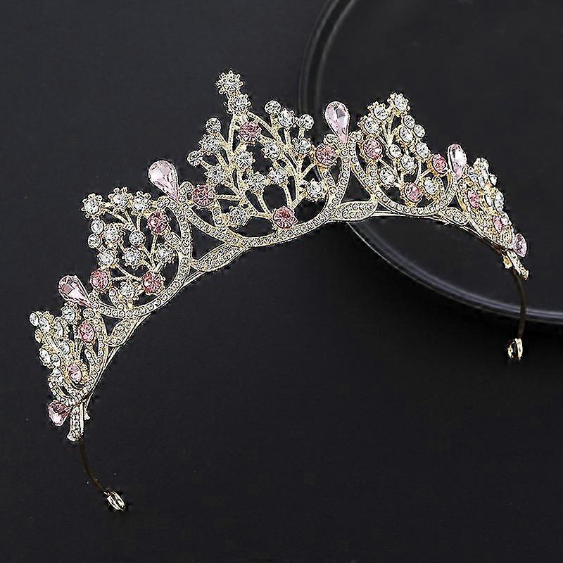 Elegant Crystal Crown Tiara for Birthday Queen at Parties