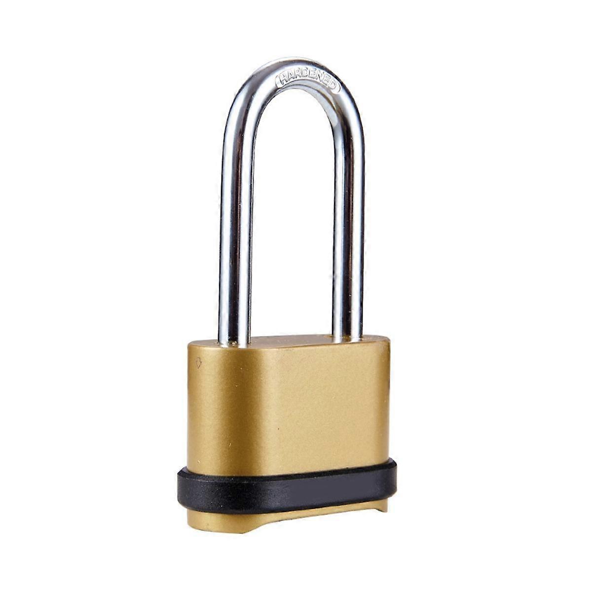 Long Beam Combination Lock, Padlock, Extended Lock Hook Bottom, Four Zinc Alloy All-Metal Long Hook