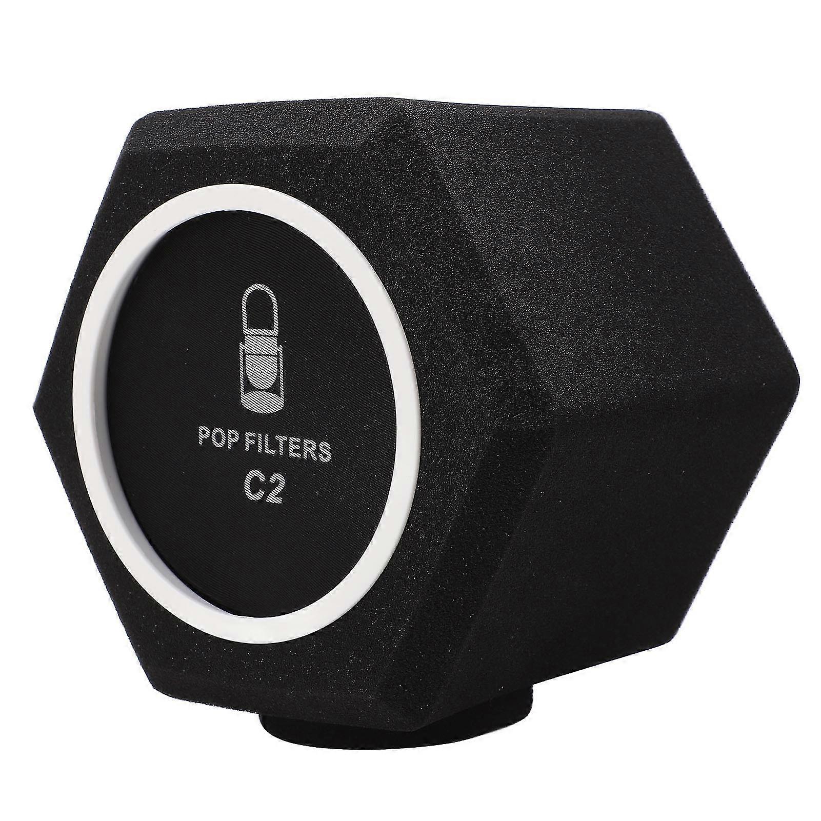 C2 Microphone Sponge Cover High Density Microphone Windscreen Professional Microphone Recording Isolation Booth