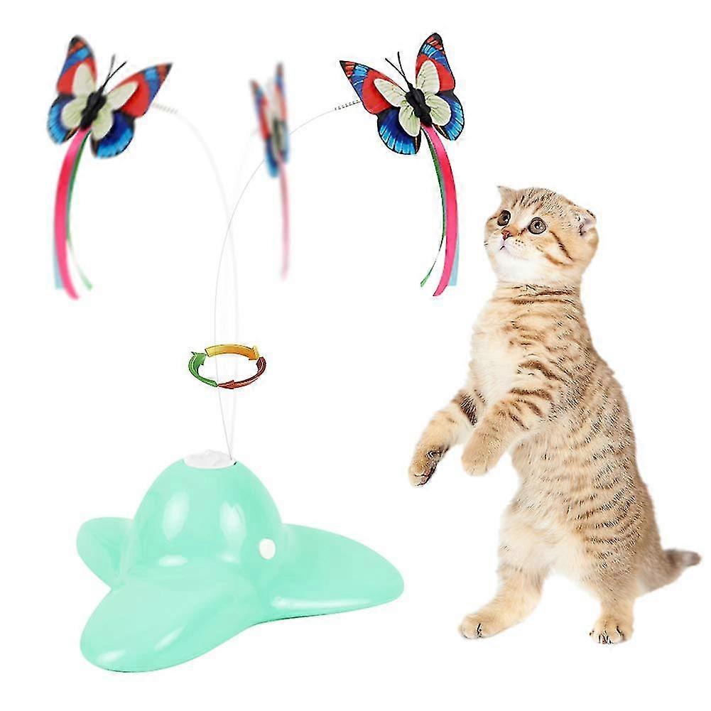 Interactive Cat Toy Butterfly Funny Exercise Electric Flutter Rotating Kitten Toys