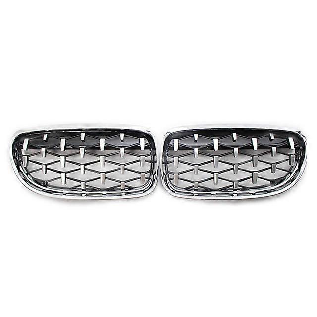 For BMW E90 E91 318i 320i 325i 328i Diamond Grills Car Kidney Grille Front Bumper Racing Grill Auto Styling Grilles 2009-2012