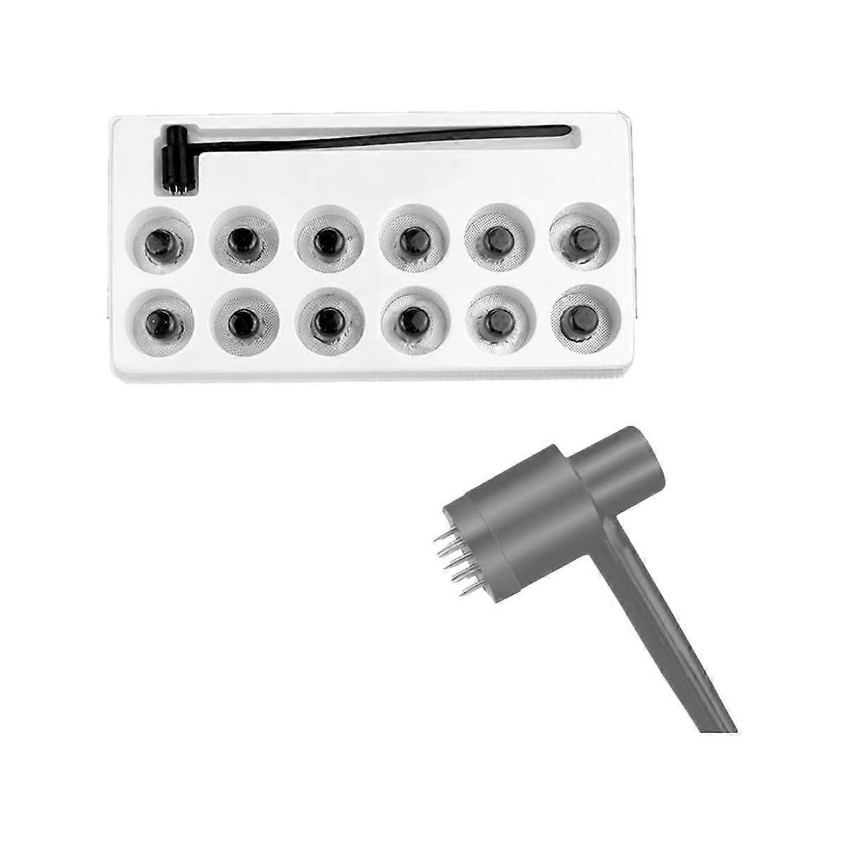 1BOX (12PCS)7 Star Needle & Dermal Hammer, Needle Set