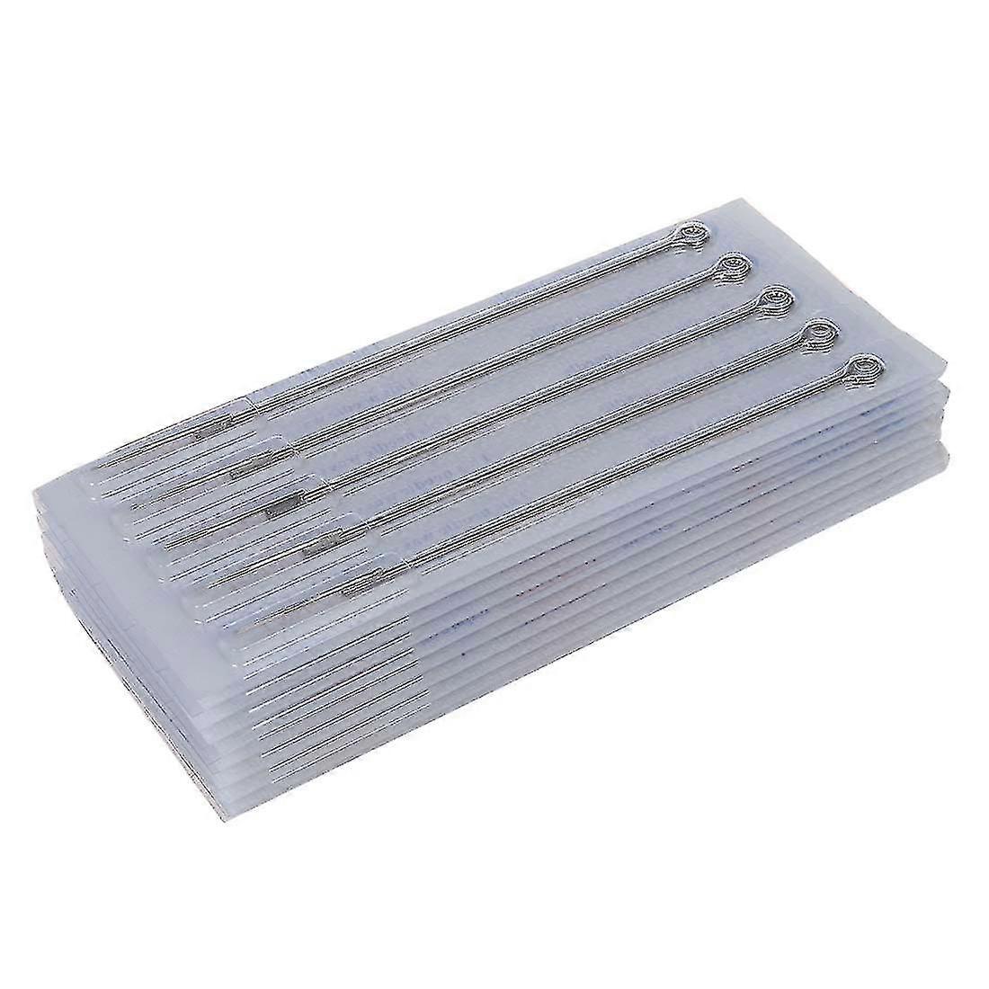 50 aiguilles de tatouage rondes de 3 ml en acier inoxydable