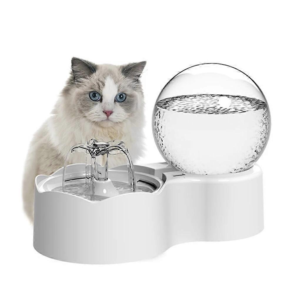 Cat Water Fountain Pet Dog Mute Drinking Bowl With Motion Sensor Automatic Circulating Water Dispenser Filters Feeder
