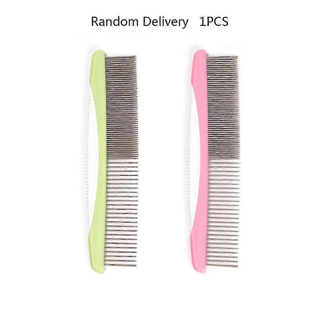 Dog Grooming Combs 2-In-1 Stainless Steel With Rounded Teeth For Dematting