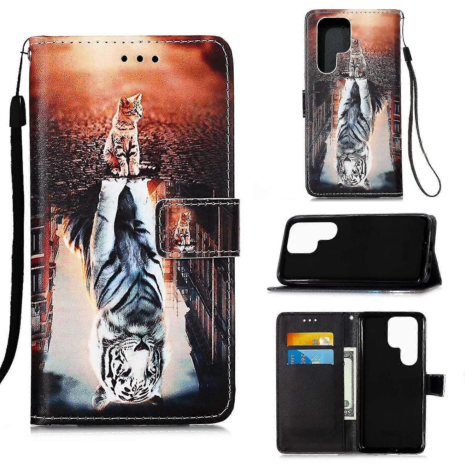 Plain Weave Leather Case For Samsung Galaxy S22 Ultra 5g