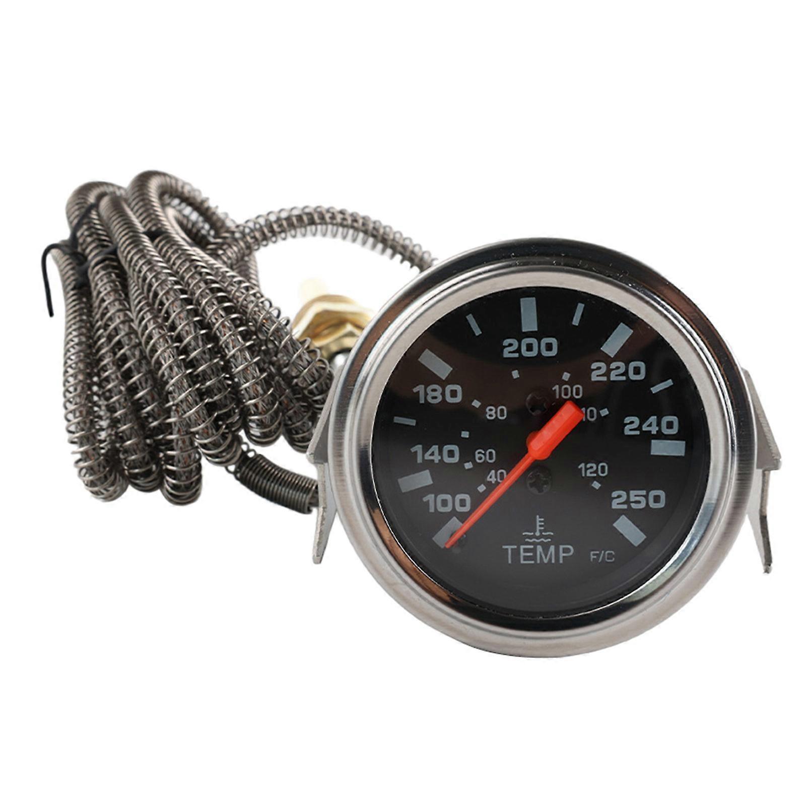2" 52mm Electrical Water Temp Temperature Gauge with Sensor Boat Analog Digital