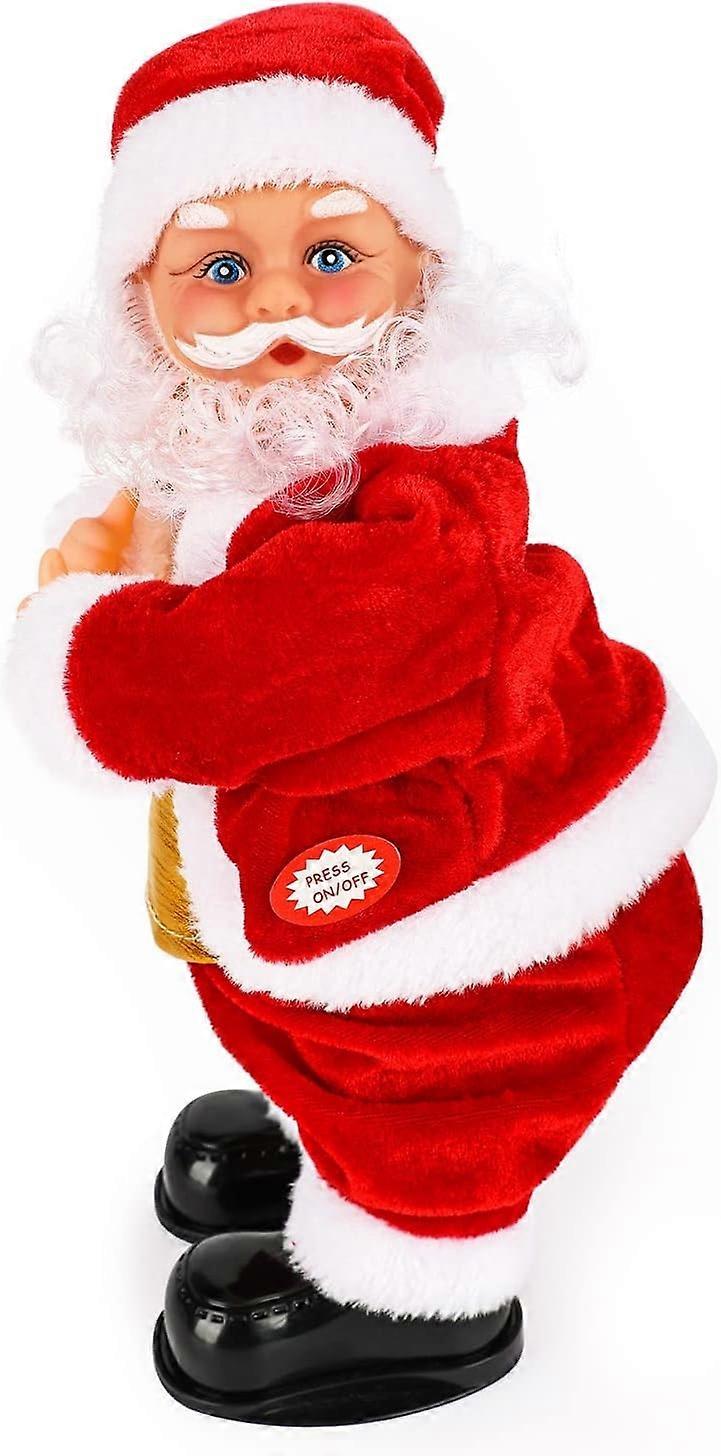 2025 مناسبة الورك المتأرجح الكهربائي سانتا ، لعبة سانتا الموسيقية تعمل بالغناء والرقص سانتا