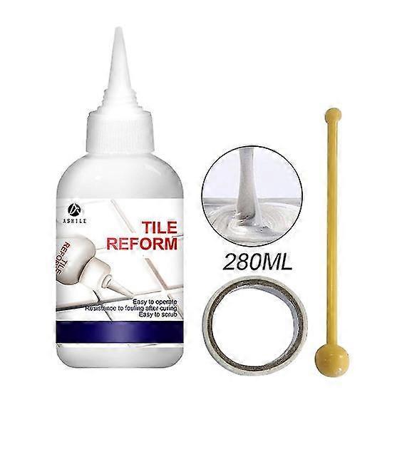 Tile Caulk Agents,Easy Using Tile Caulk with Seam Ball Masking Paper Stain Resistant Filling Tile Joint Tools for Home Improvement