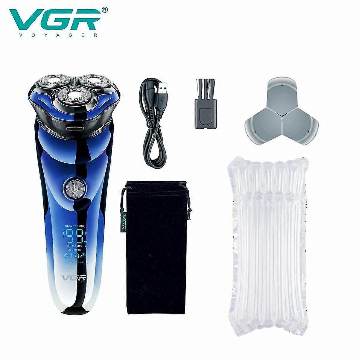 VGR Shaver Electric Razor Beard Trimmer Beard Cutting Machine Beard Shaver Waterproof Rechargeable Electric Shaver for Men V-305