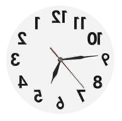 Reverse Battery Powered Wall Clock Creative Art Wall Decor Digital Watch Time Home Decor