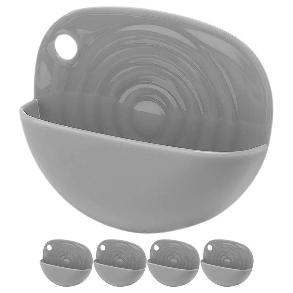 5pcs Wall Hanging Soap Holder Plastic Soap Container Multi-functional Mini Washboard