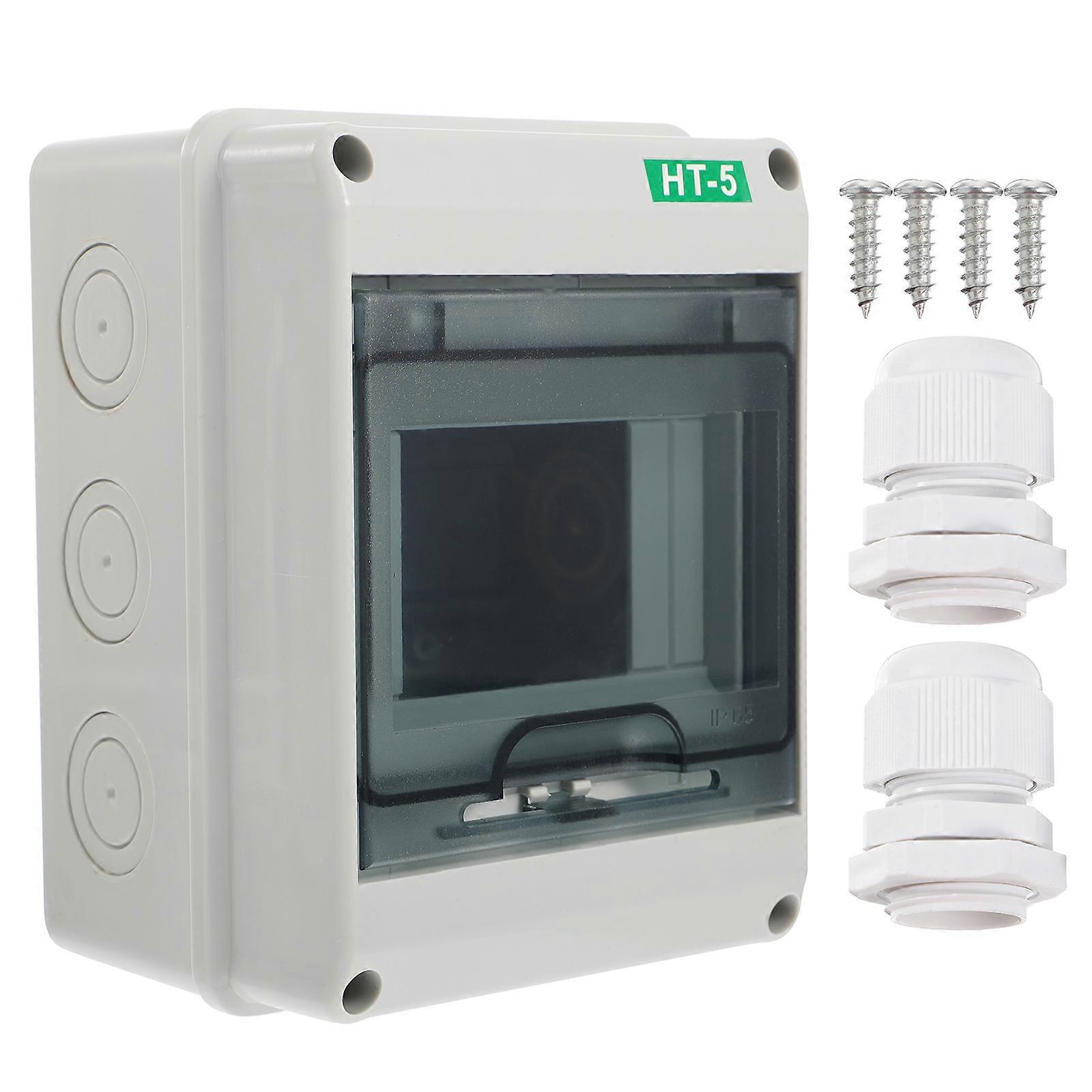 Ht-5 Loop Boîte de distribution extérieure étanche Boîte de câblage en plastique (gris clair)