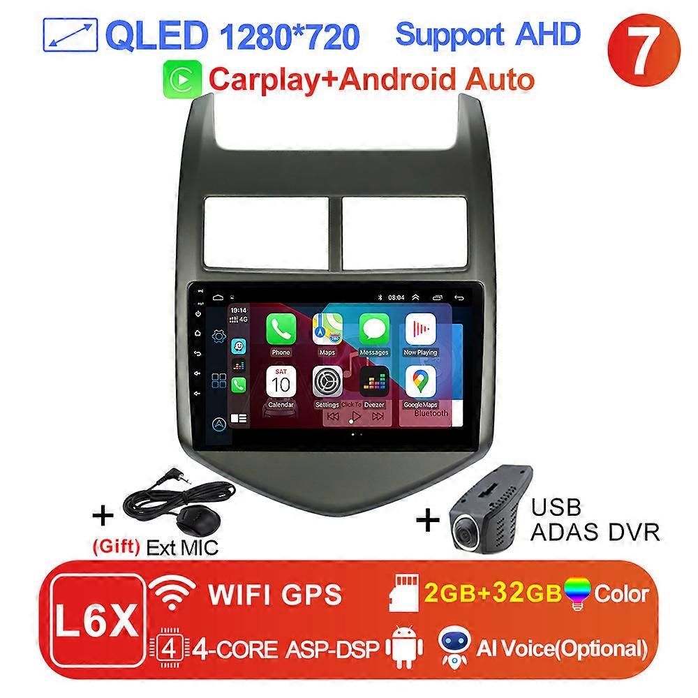 LEHX L6Pro 8Core 5G 2din Android Car Radio Multimedia Player For Chevrolet Aveo 2 Sonic T300 Autoradio CarPlay Navigation GPS